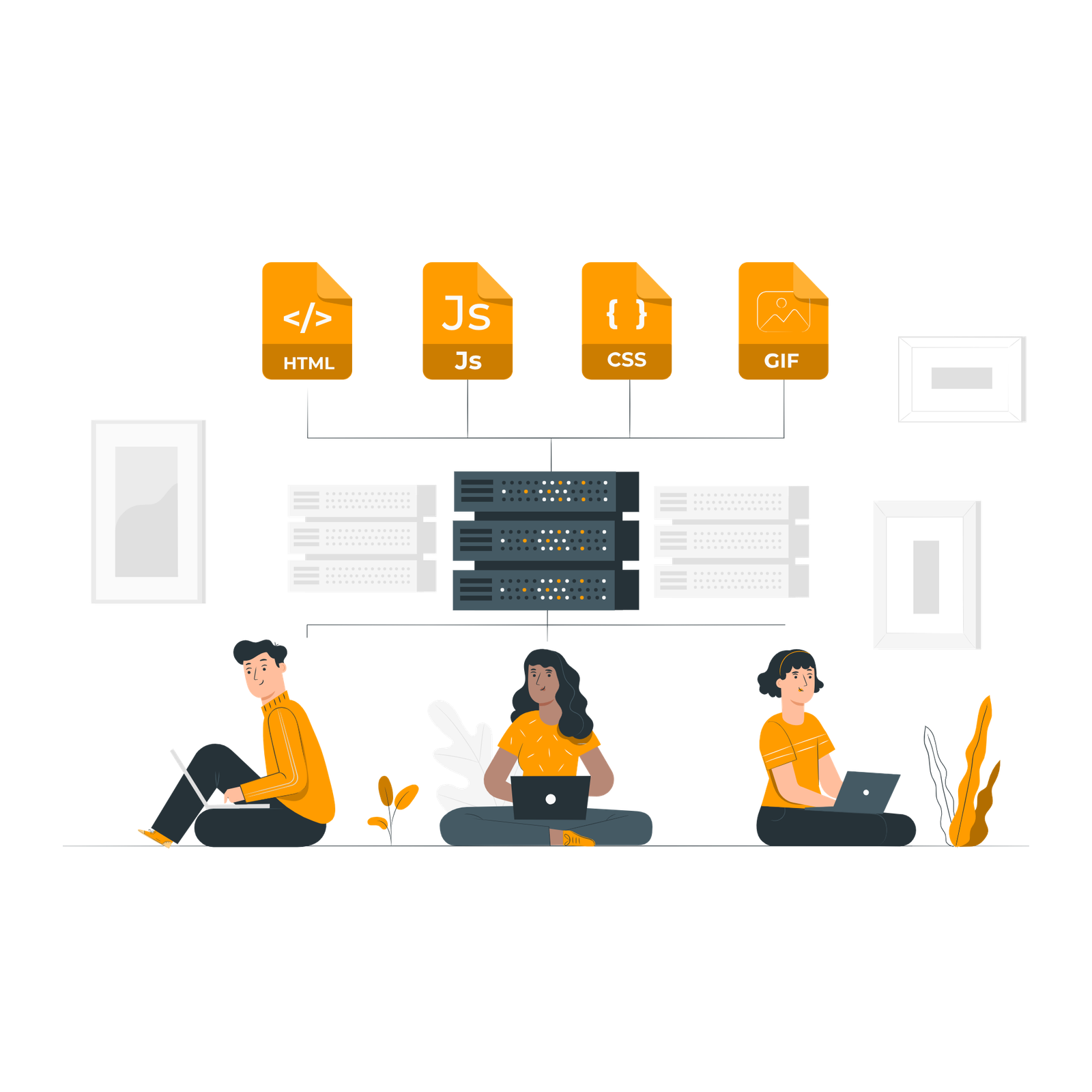 Web design illustration